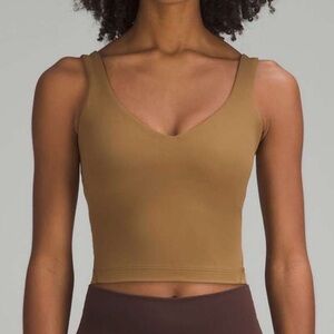 Lululemon Align Tank Top in the color All Spice, made from Nulu fabric.